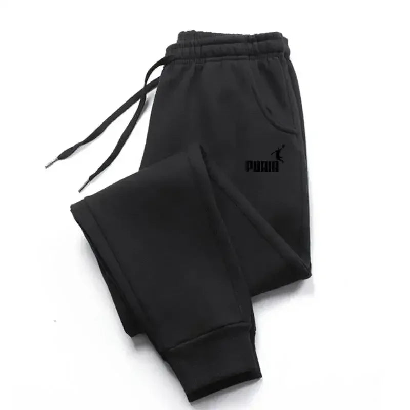 2026 Men's Trousers for Autumn and Winter, Men's Casual Pants, Fashionable Soft Sportswear Pants, Jogging Sports Logo Print