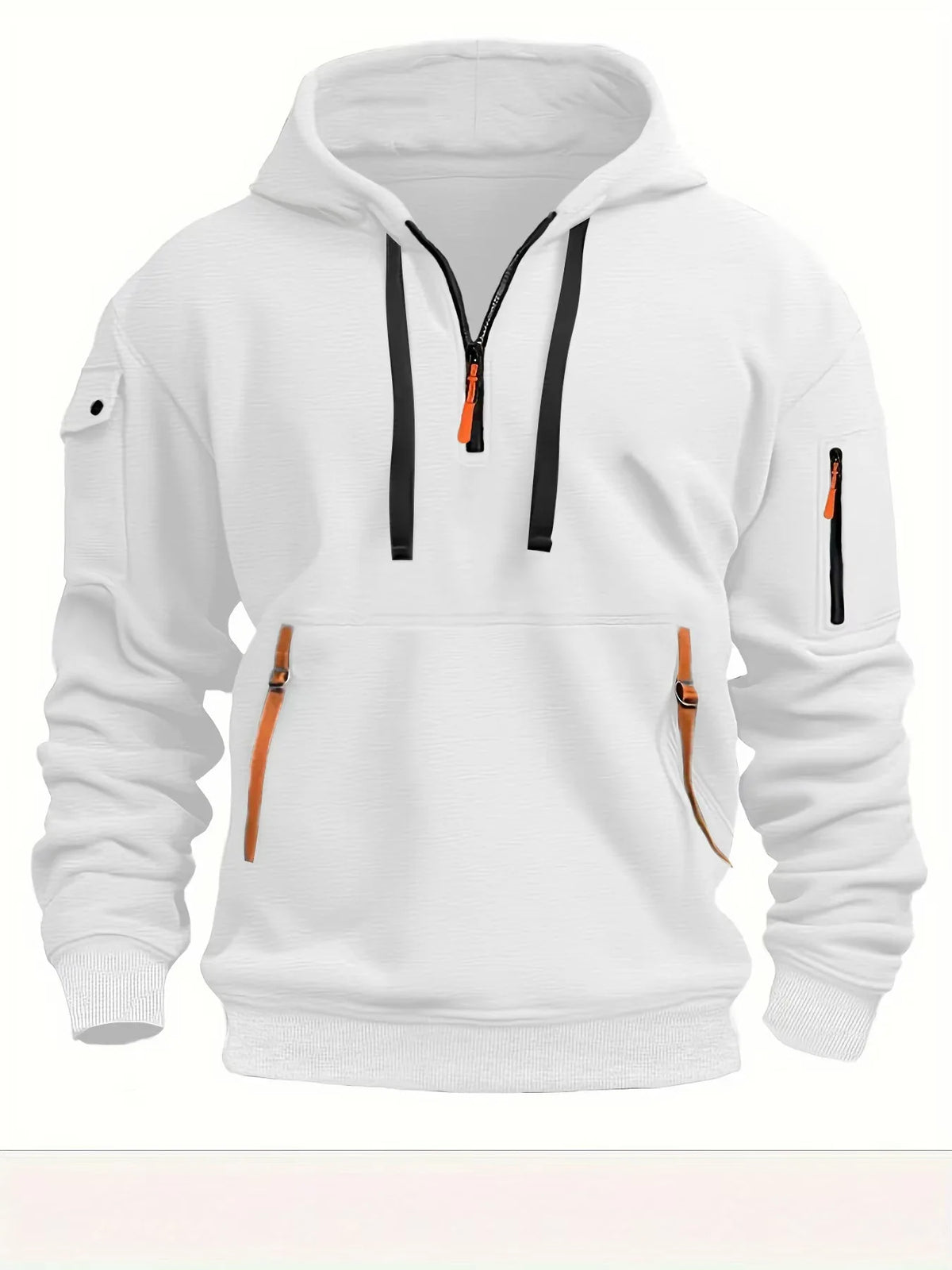 Men's Hoodies Aesthetic Fashion Multi-pocket Zipper Brand Streetwear Plus Size Loose Pullover Clothing Men Sweatshirts 2024 New