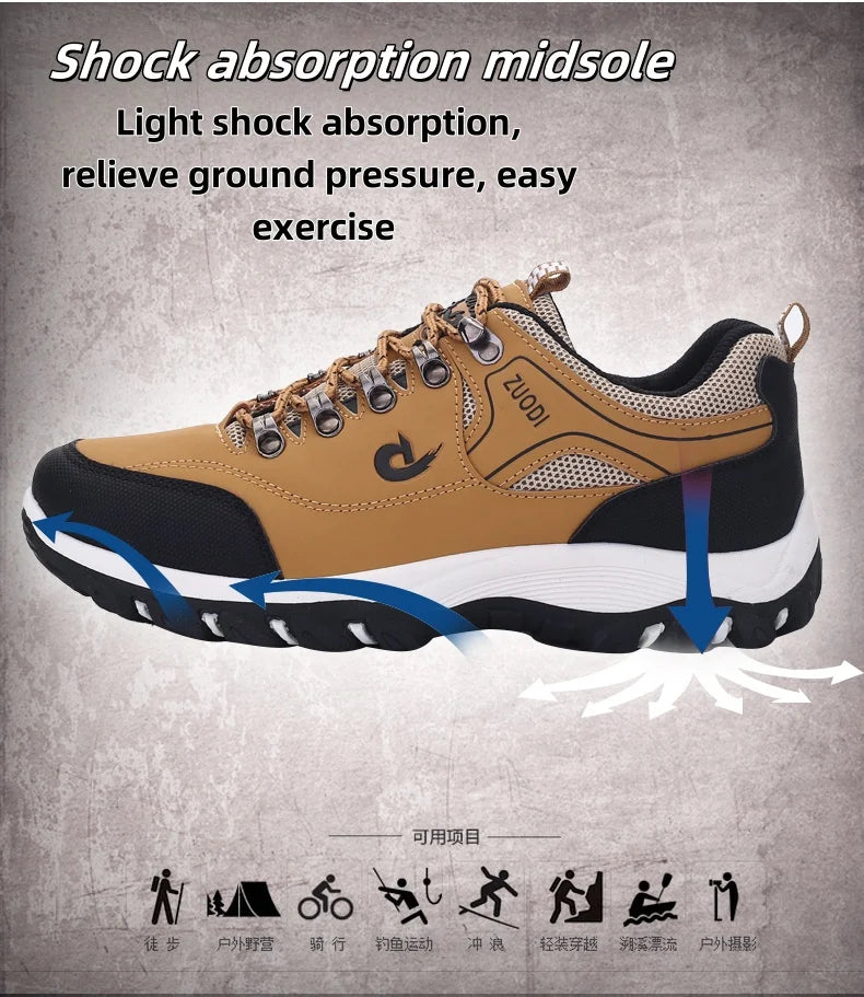 High-Quality Sports Shoes Casual Shoes, Waterproof And Lightweight, Suitable For Outdoor Hiking, Mountaineering, City Work