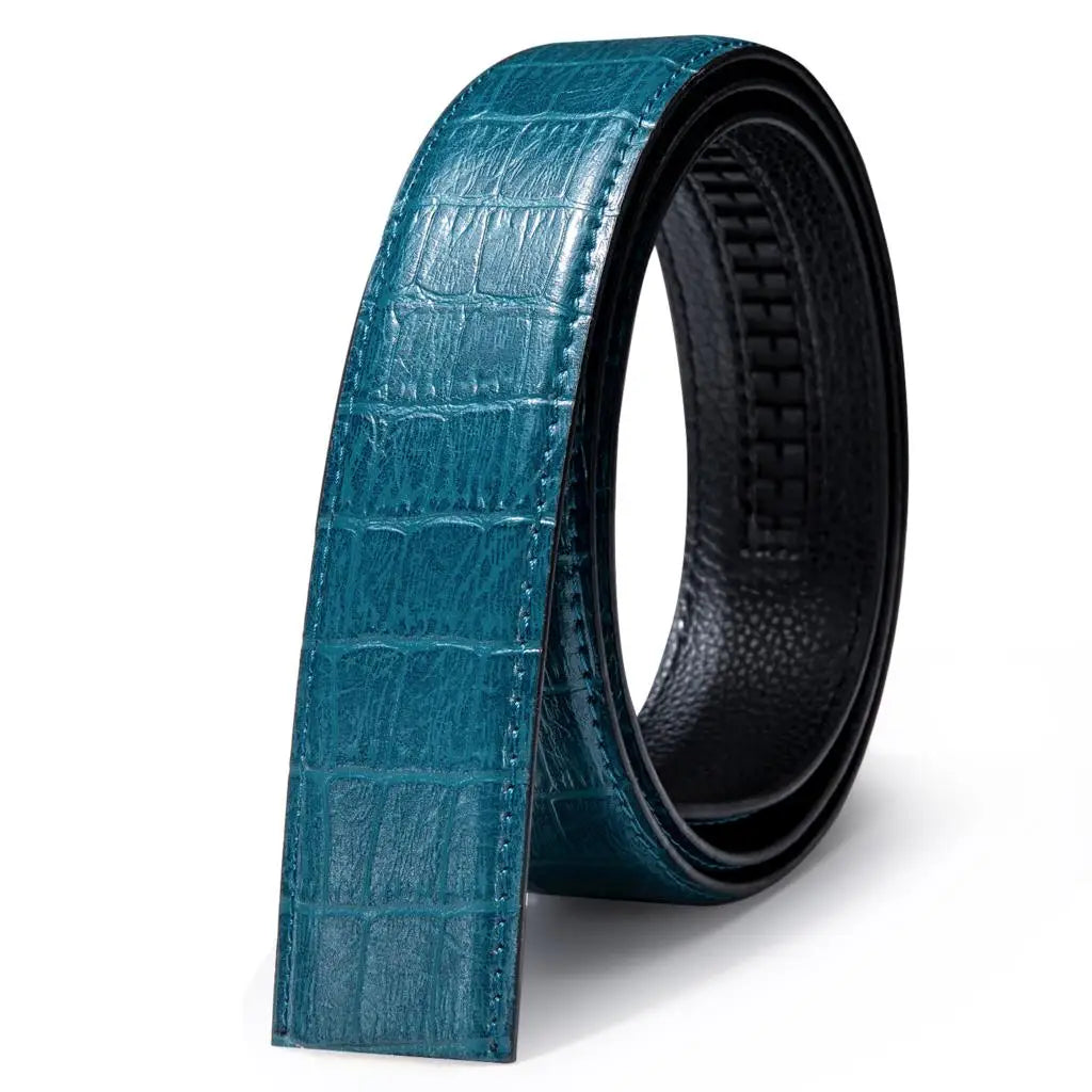 3.5cm Width Mens Replacement Belts Black Blue Brown Red White Green Orange Leather for Automatic Buckles Men Belt Waist Straps