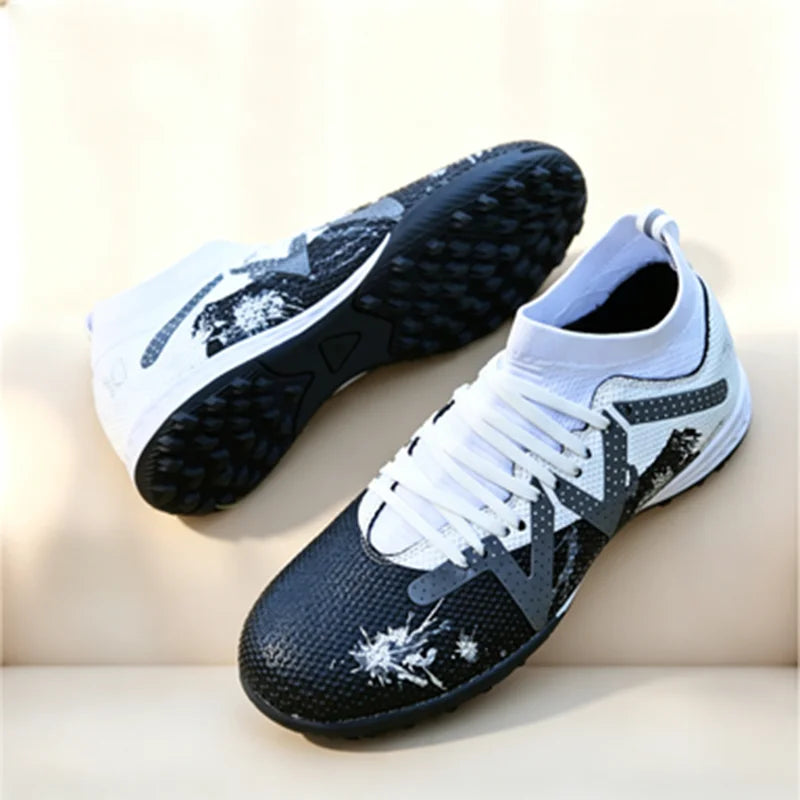 New Men Women Football Shoes Outdoor Competitions Training Soccer Shoes Comfort Breathable Long Nails Anti Slip Sneakers