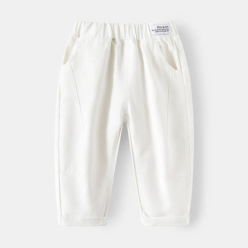 Boys Pants Cotton Kids Toddler Boy Trousers Baby 1 2 3 4 5 6 7 8 Yrs Casual Green Khaki Pants Spring Autumn Children's Clothing