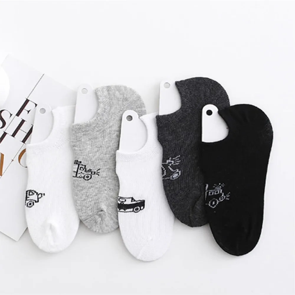 Kids Cotton No-Show Ankle Socks for Sneaker Wear Summer Cartoon Hidden Socks Boys Girls Infant Children's Footwear
