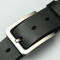 Business Leisure Men's Alloy Square Pin Buckle Belts Male Famous Brand Luxury Designer Synthetic Leather Jeans Belts for Men