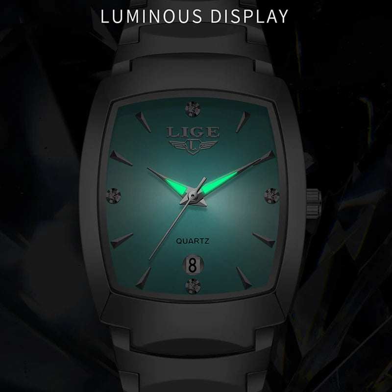 LIGE New Ladies Waterproof Watch Luxury Stainless Steel Women Watches Creative Fashion Original Elegant Quartz Wristwatch Gift