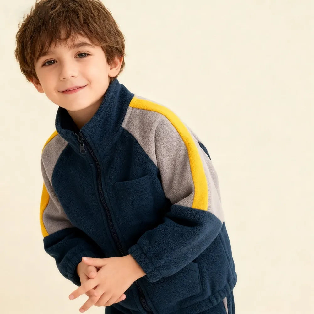 New Boys Jackets Autumn Fleece Coats Winter Thermal Fleece Jacket for Children 1 2 3 4 5 6 7Yrs Kids Coats Warm Korean Outerwear