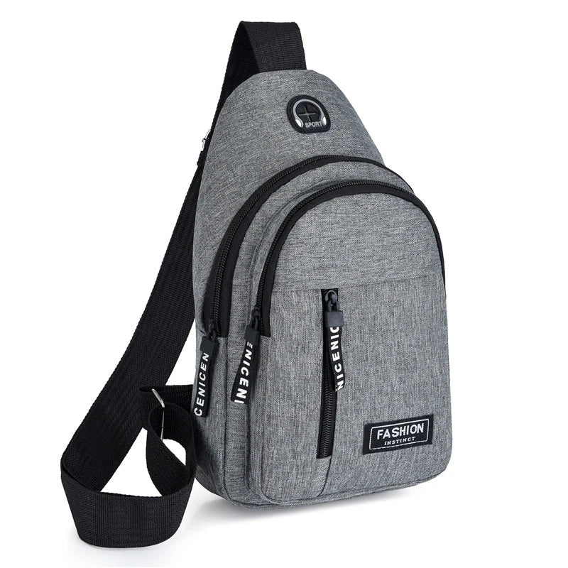 New Men Shoulder Bags Chest Bag Multifuncional Crossbody Bags Travel Sling Bag