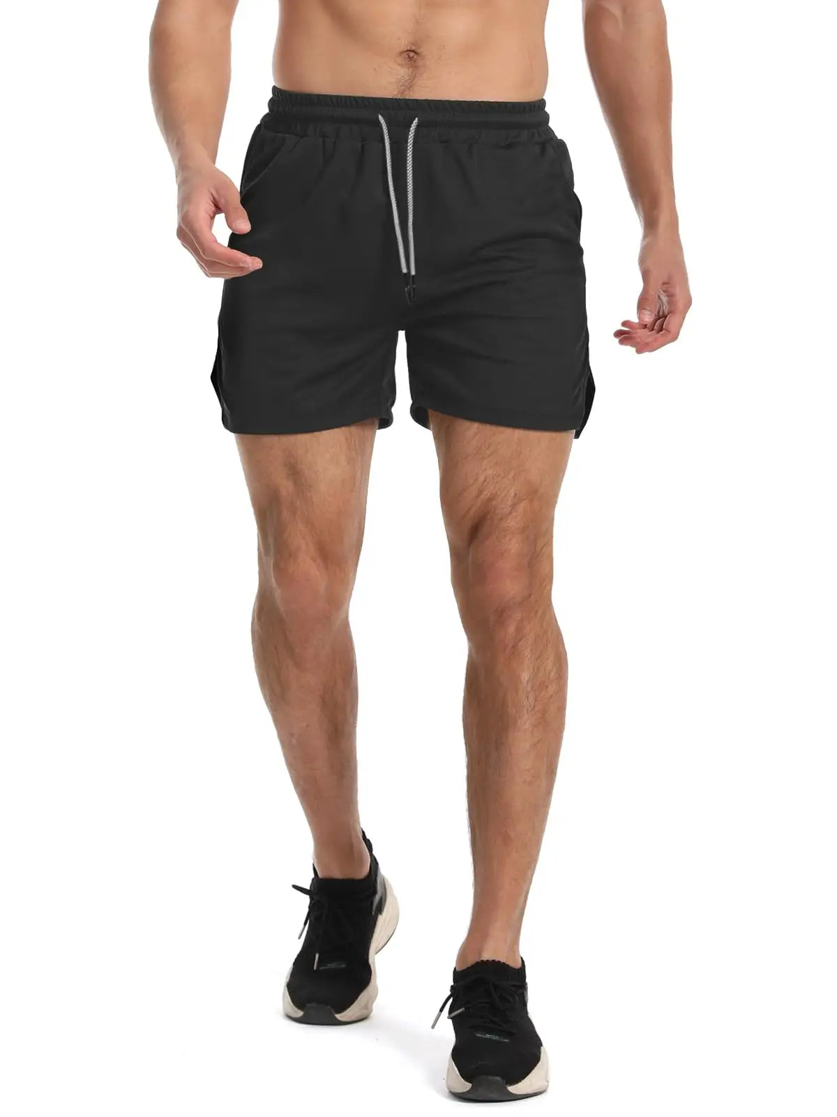 Men's sports shorts, fitness pants, casual running shorts, mesh quick-dry breathable training shorts for marathon