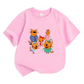 100% Cotton Kid-e-cats Children's T-Shirt 2-12 Years Cartoon Print Kids Tees Cute Casual Tops O-Neck Short Sleeve Summer Wear