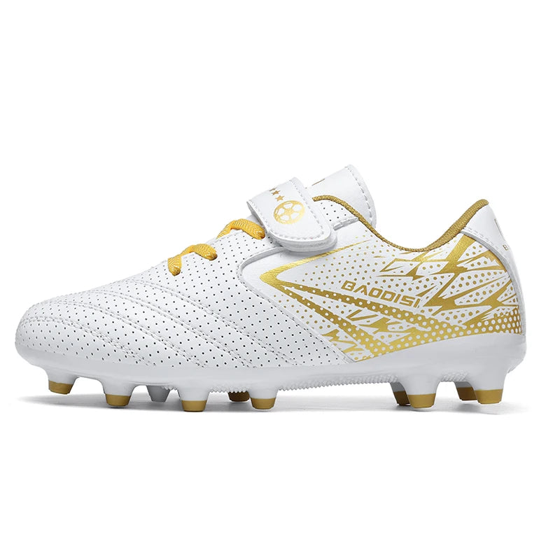 New Children Soccer Shoes Sports Society Field Boy Football Boots Futsal Fast Indoor Sneaker Original Ankle Football Boot Cleats