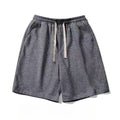 Men's Sports Shorts Four Seasons Fitness Loose Pure Black Knitted Cotton Casual Shorts Streetwear gym shorts