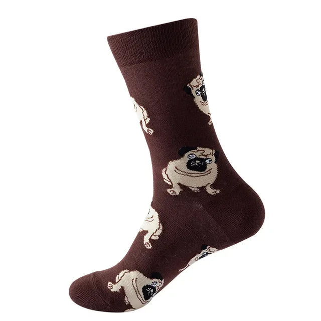NEW Crew Fashion Funny Women Socks Border Collie Schnauzer Lab Scottie Beagle Boxer Pug Bulldog Sheltie Golden Doodle Retriever