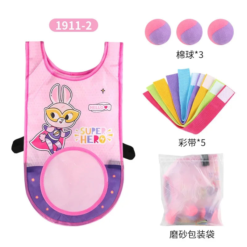 Outdoor Sports Toy Jersey Fabric Props Throw Catch Soft Fleece Balls Safe for Kids Teens Adults Gift Sticky Dodge Ball Game Vest
