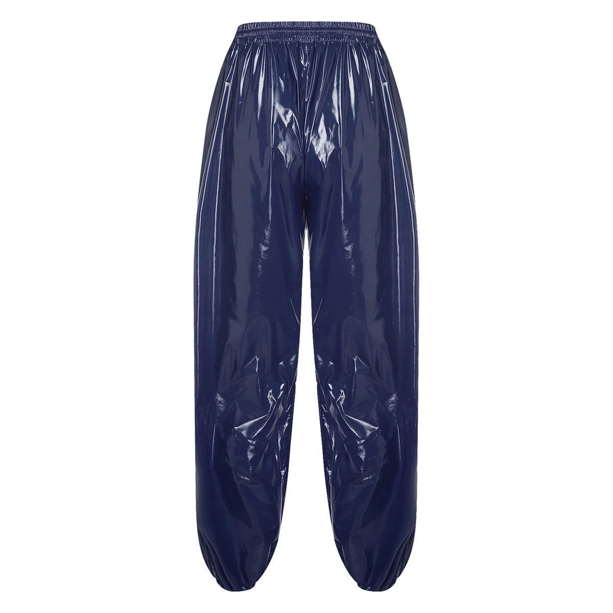 Mens Waterproof Jogging Pants Drawstring Elastic Waistband Side Pockets Track Pants Trousers for Club Party Workout Cycling