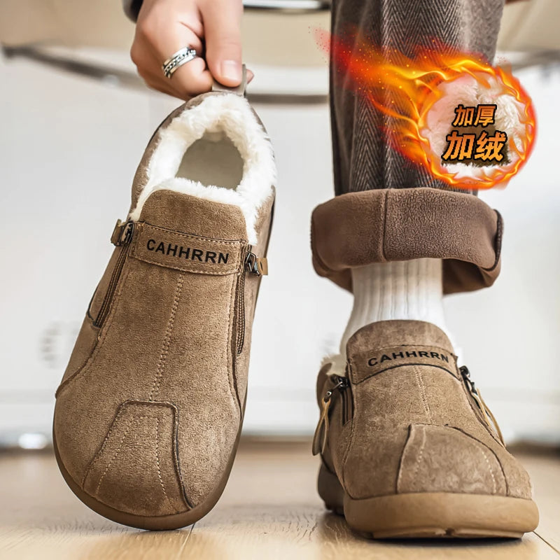 Men boots New Winter Slippers Warm Men Shoes Waterproof Non-Slip Plush Sneakers Male tenis shoes Boots Men Sneakers Winter boots