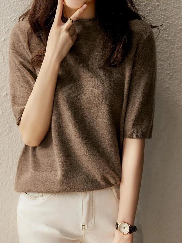 2022 Knitted Women Sweater Pullovers Mock Neck Autumn Summer Basic Women Sweaters Slim Fit high quality Top Black Gray White