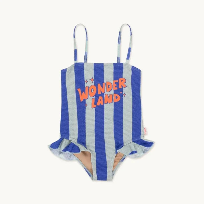 OUYANG&IVAN Kids Swimwear Sets 2025 New Summer TC Boys Girls Cute Print Swimming Suits Bikini Sets