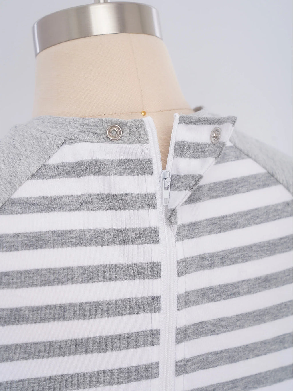 Kid Boys Girls Special Needs Jumpsuit Adaptive Clothing Long Sleeve Full Length Anti-Strip Back Zipper Stripes Rompers One-piece