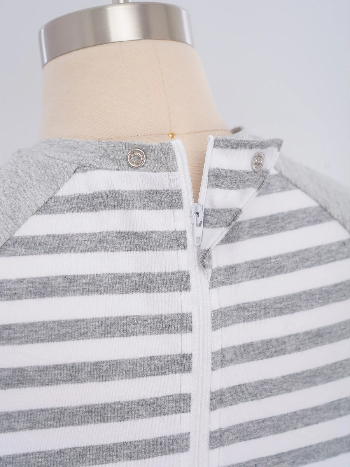 Kid Boys Girls Special Needs Jumpsuit Adaptive Clothing Long Sleeve Full Length Anti-Strip Back Zipper Stripes Rompers One-piece