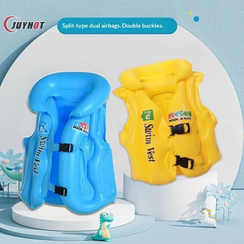 Kids Swimming Safety Jacket Portable Inflatable Life Jacket Comfortable Life Waistcoat For Boating Fishing Drifting 1PC