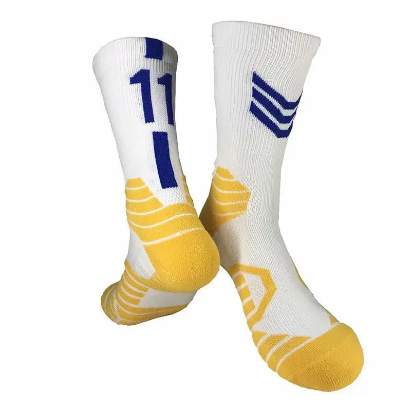 Professional Star Basketball Socks Adults Kids Number 23 Elite Towel Bottom Sports Socks Non-slip Breathable Durable Socks