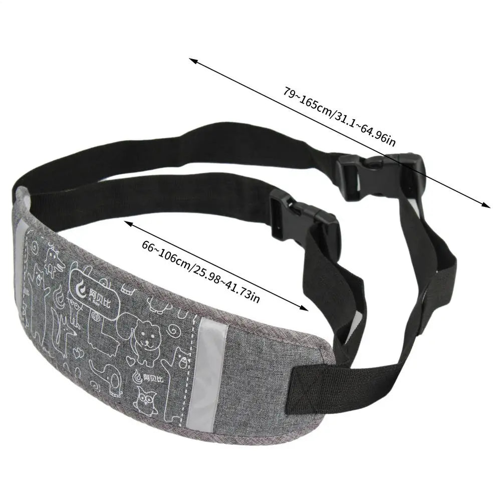 Kids Motorcycle Harness Non-Slip Children Seat Belt Adjustable Scooter Safety Belt With Reflective Driver Belly Strap For Riding