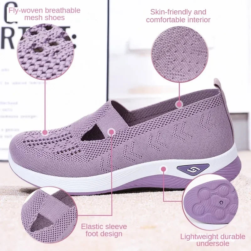 Women's Shoes Summer 2025 Casual Sneakers Breathable Slip On Walking Shoes Lightweight Outdoor Flat Sports Free Shipping