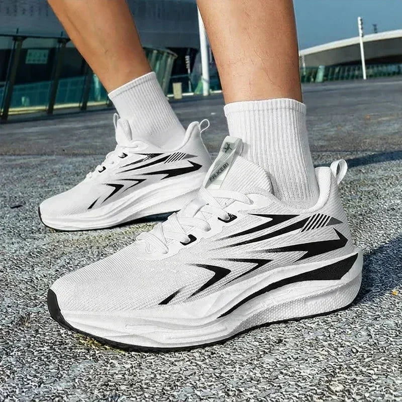 Men Running Shoes Women's Athletic Sports Breathable Profession Nonskid Carbon Board Marathon Lightweight Comfortable Sneakers