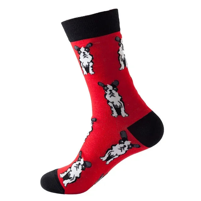 NEW Crew Fashion Funny Women Socks Border Collie Schnauzer Lab Scottie Beagle Boxer Pug Bulldog Sheltie Golden Doodle Retriever