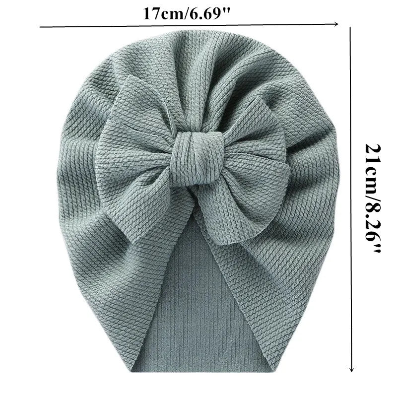 Baby Hat Girls Bows Turban Hats Infant Photography Props Cotton Kids Beanie Baby Cap Accessories Children Hats Newborns Bonnet