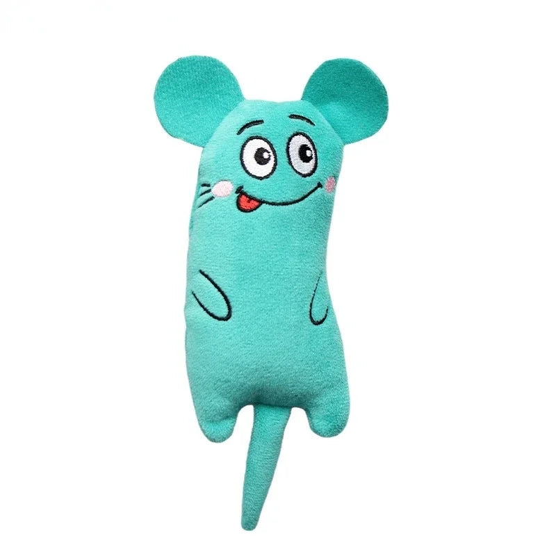 Pet Kitten Chewing Toy Funny Cute Plush Toy Teeth Grinding Catnip Cat Toys Interactive Claws Thumb Bite Cat Mint For Cats Hot