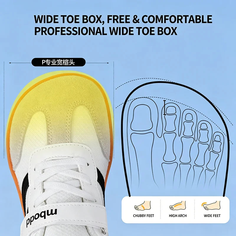 Kids Sports Sneakers Boys Girls Wide Toe Wide Foot Casual Shoes Children Breathable Lightweight Daily Outdoor Sneakers
