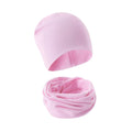 Children Beanie Hat Scarf Autumn Winter Solid Color Warm Toddler Hat Scarf for Girls and Boys Infant Hats Set Kids Neck Warmer