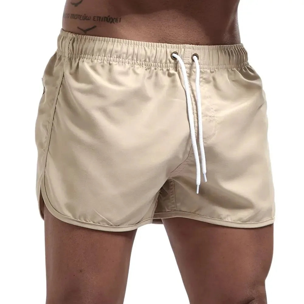 Shorts For Mens 2025 Summer Men's Swimwear Shorts Brand Beachwear Sexy Swim Trunks Men Swimsuits Low Waist Breathable Beach Wear
