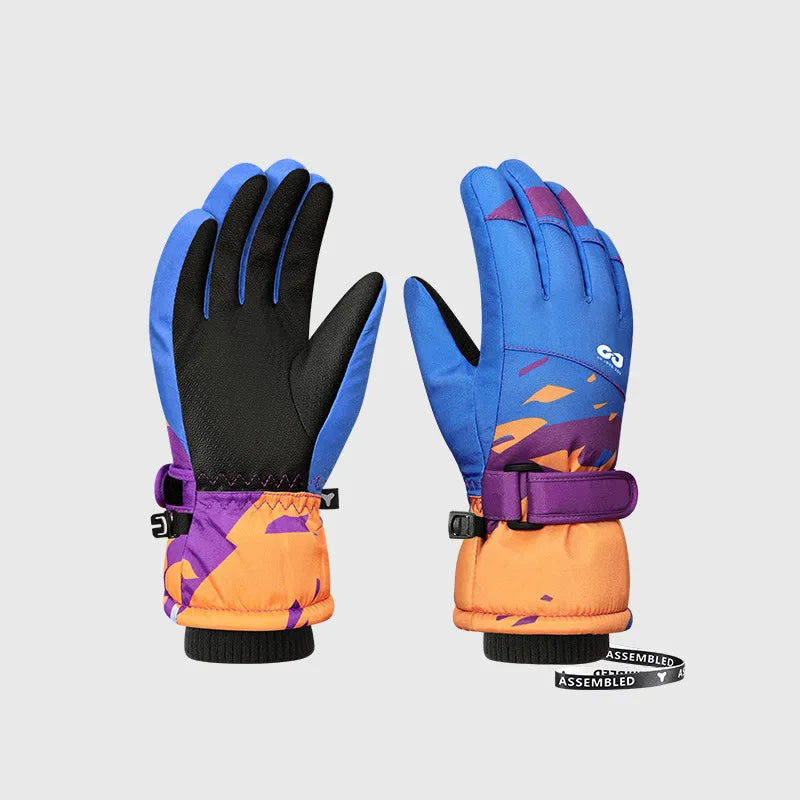 Children's 3M Thinsulate Warm Ski Gloves for Boys Girls Windproof Waterproof Winter Snow Sports Cycling Snowboard Warm Gloves