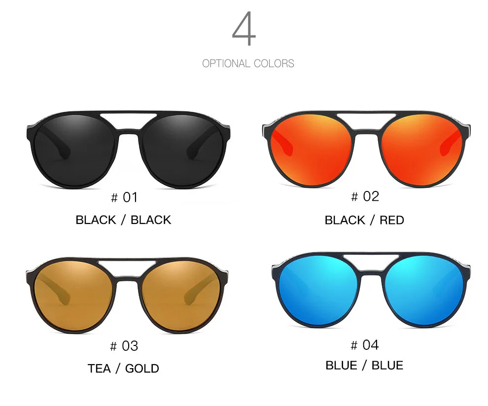 Men Women Polarized Sunglasses Round Sunglasses Driving Glasses Outdoor Fishing Glasses Cycling Goggles gafas de ciclismo hombre