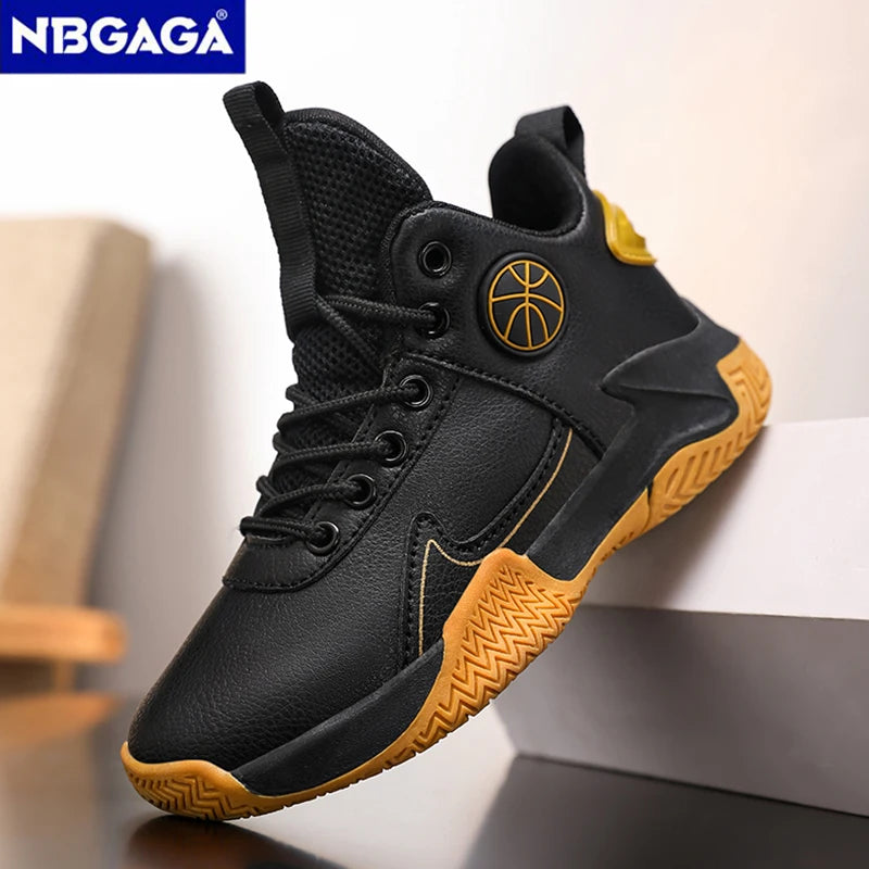 Children Basketball Shoes For Boys Girls Outdoor Trainning Non-slip Kid's Student Casual Running Sneaker Size 31-40
