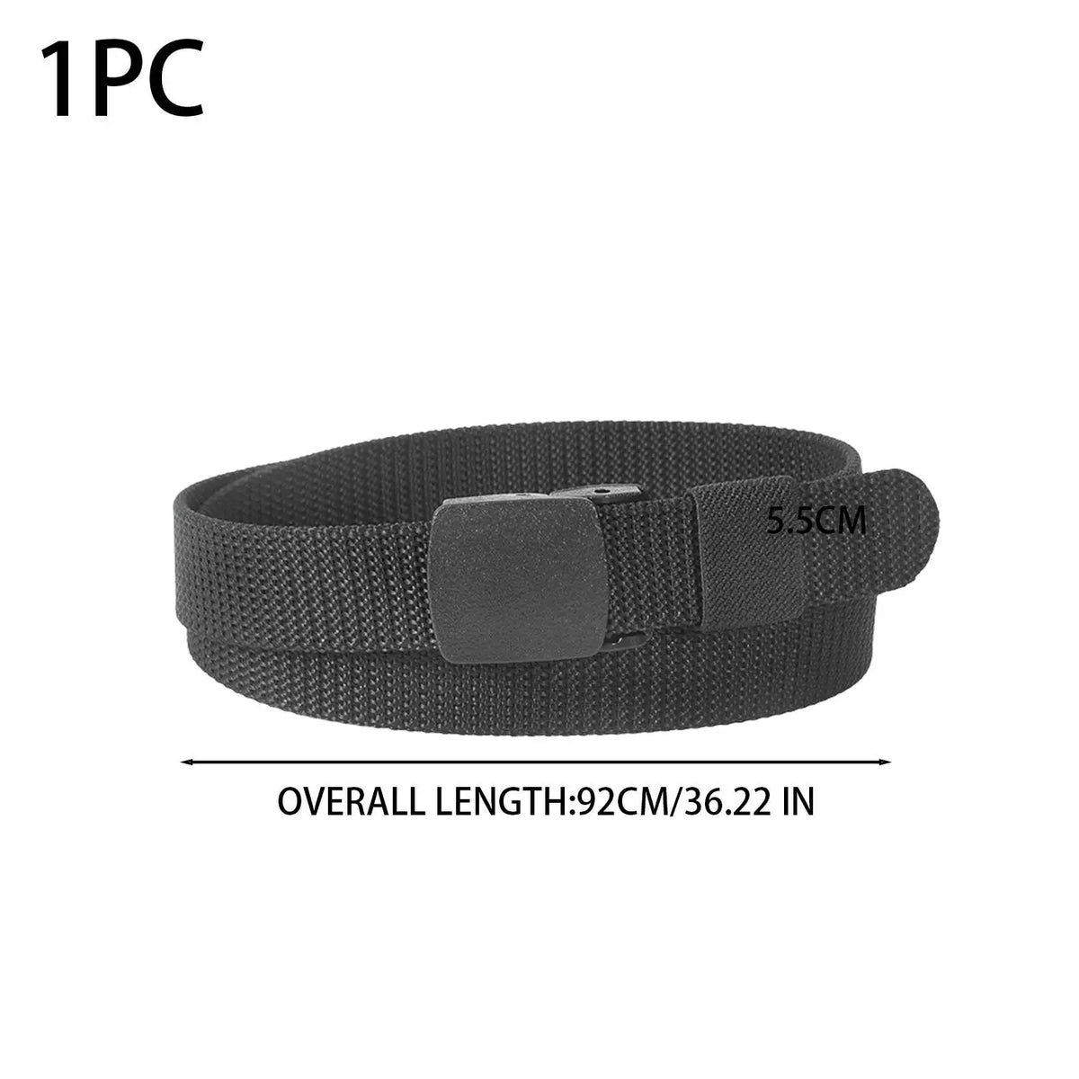 New 92cm Belts for Children Military Unisex Canvas Automatic Buckle Fashion Solid Colors Nylon Outdoor Tactical Canvas Belts
