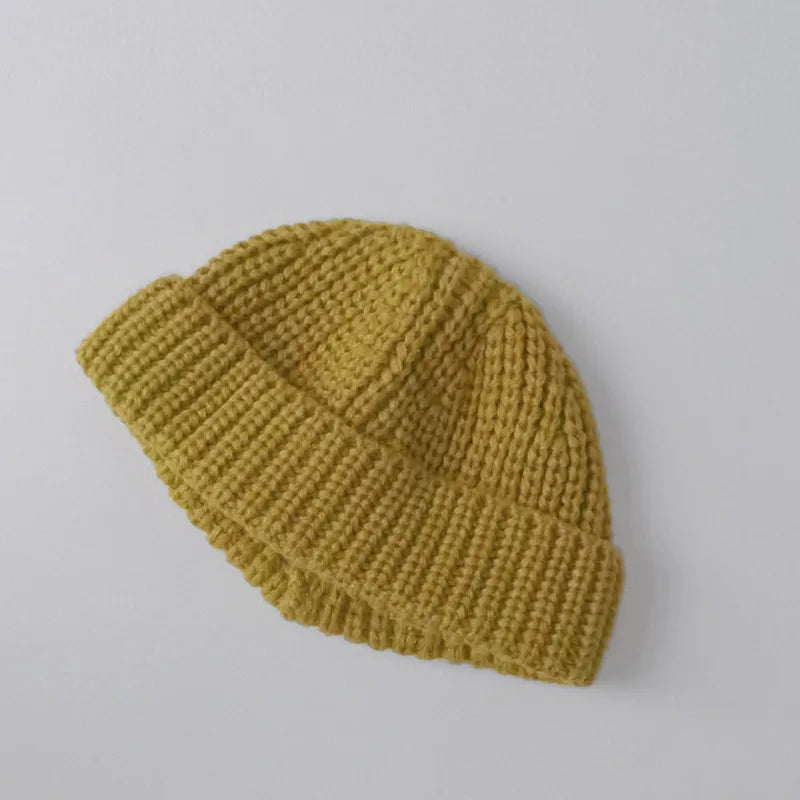 2026 Baby Knit Hat for Boys Girls Autumn Winter Warm Kids Beanie Adult Children Knit Cap Newborn Kids Caps Elastic Bonnet
