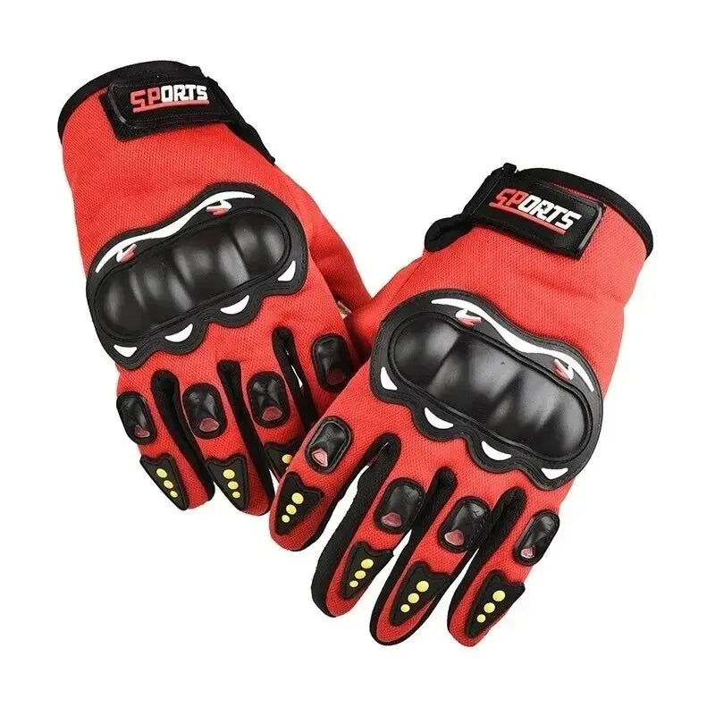 Men Touch Screen Full Finger Motorcycle Gloves Outdoor Sports Off-Road Motorbike Bicycle Cycling Riding Protective Gloves