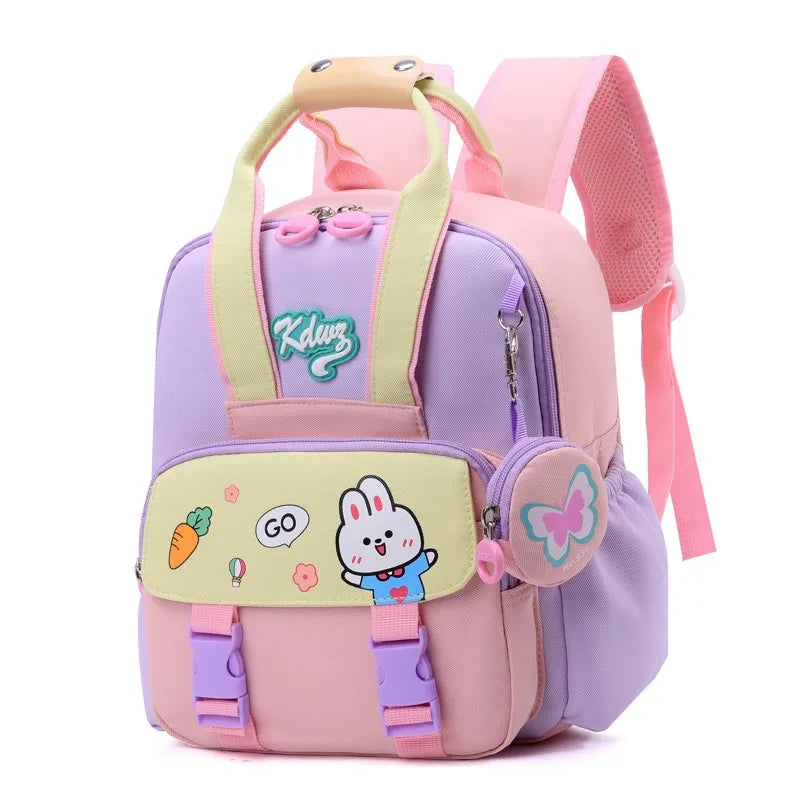 2025 New Kids Backpack Children School Book Bags for Boys Cute Astronaut Rabbit Girls Fashion Kindergarten Backpack Lightweight