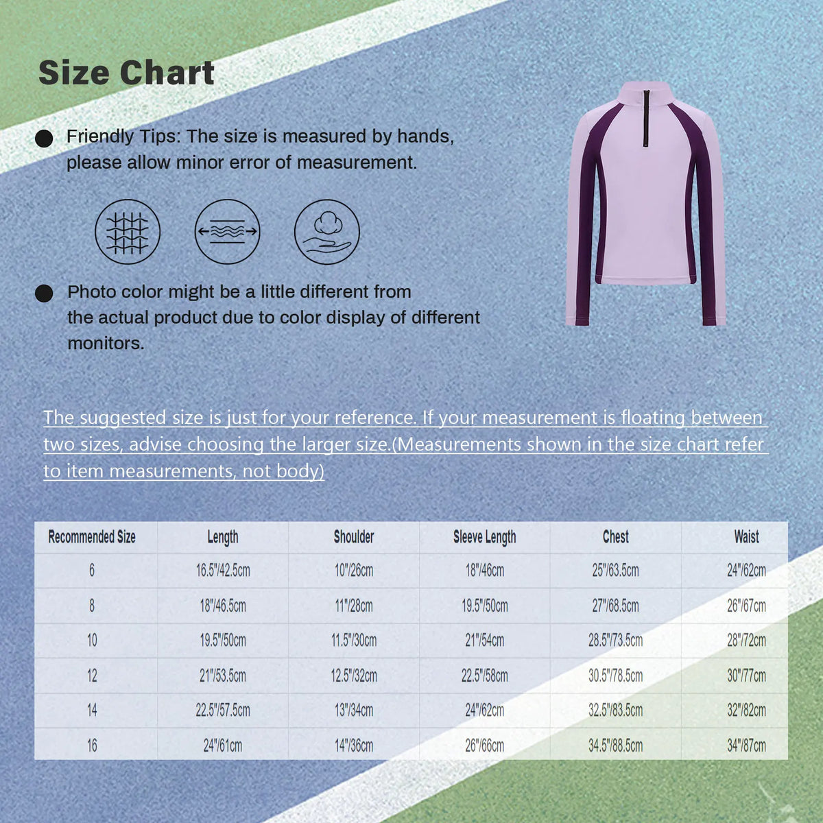 Kids Girls Horse Riding Shirts Top Equestrian Clothing Long Sleeve Half Zip Quick Dry Shirt Tops Horsemanship Golf Sportswear