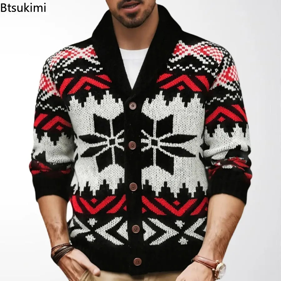 High Quality Knitted Sweaters for Men 2026 New Autumn Winter Thick Warm Sweater Coats Vintage Streetwear Male Knitwear Cardigans