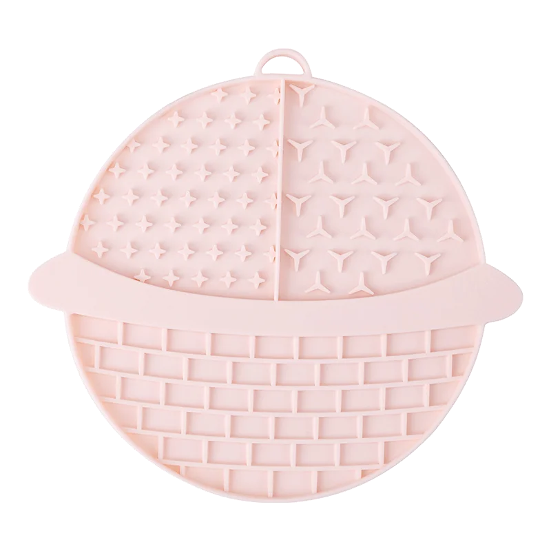 Pet silicone licking mat cat and dog food bowl licking slow feeder pet tableware silicone slow feeder dog bowl cat treat mat
