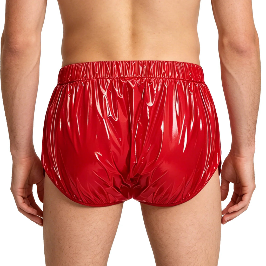 Swimwear Mens Waterproof  Zipper Front Swim Shorts Adaptive Diaper Cover Underwear Front Zipper Briefs Swimwear Swimming Trunks