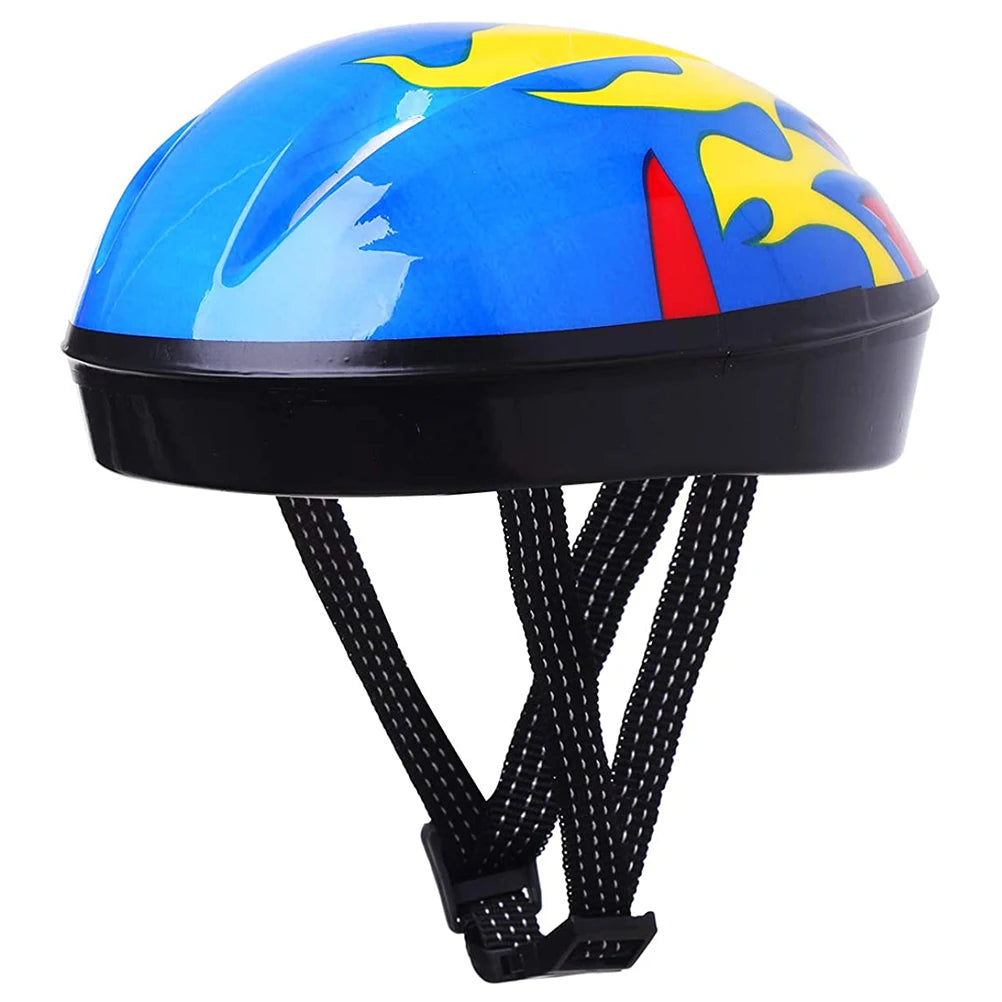 Children's Cycling Helmet and Protective Gear Set Helmet, Knee Pads, and Protective Equipment Side-Buckle Soft Foam Padding