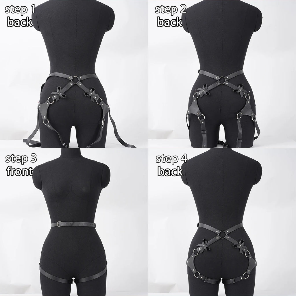 Women Fashion Belt Female Street Style  Leg Harness Belt Thigh Garter Gothic Casual Wild Decoration Belts Clothing Accessories
