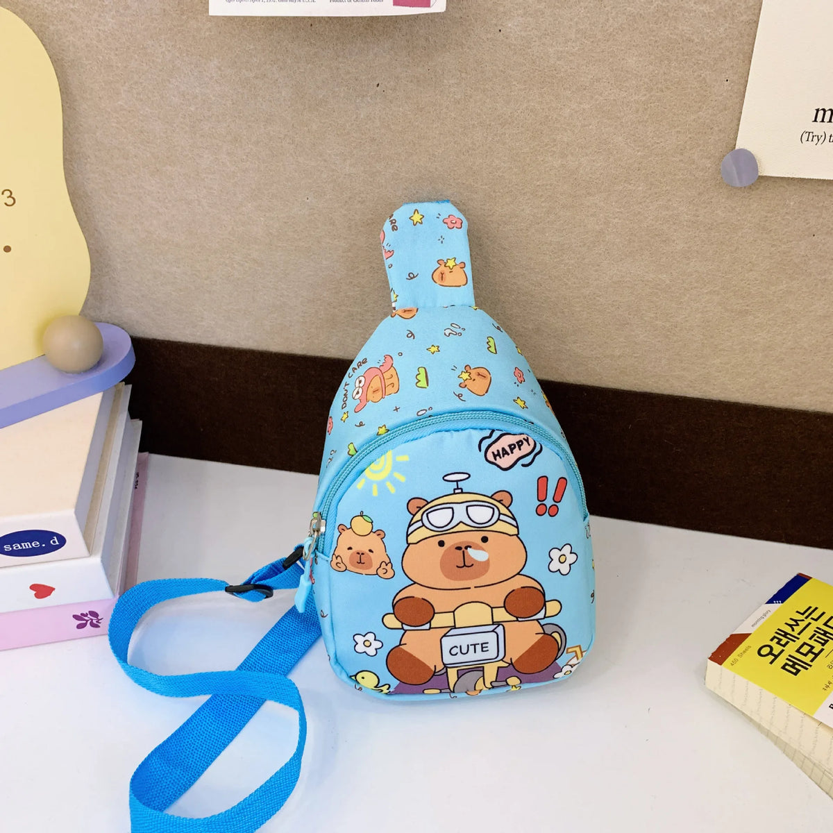 Capybara Crossbody Bag Children New Capibara Cute Shoulder Bags Kids Outdoor Sport Chest Pack Girls Boys Travel Coin Purse Gift
