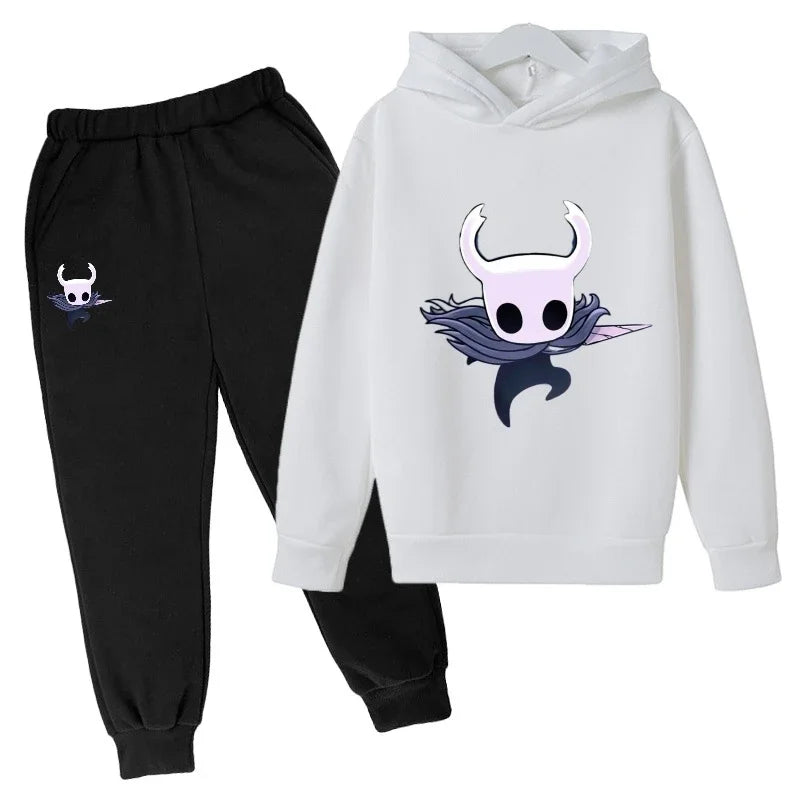 children Fashion New Popular Hot game Hollow Knight kids Hoodies  Personality Anime Hoodie Harajuku Sweatshirts boy hoodie sets
