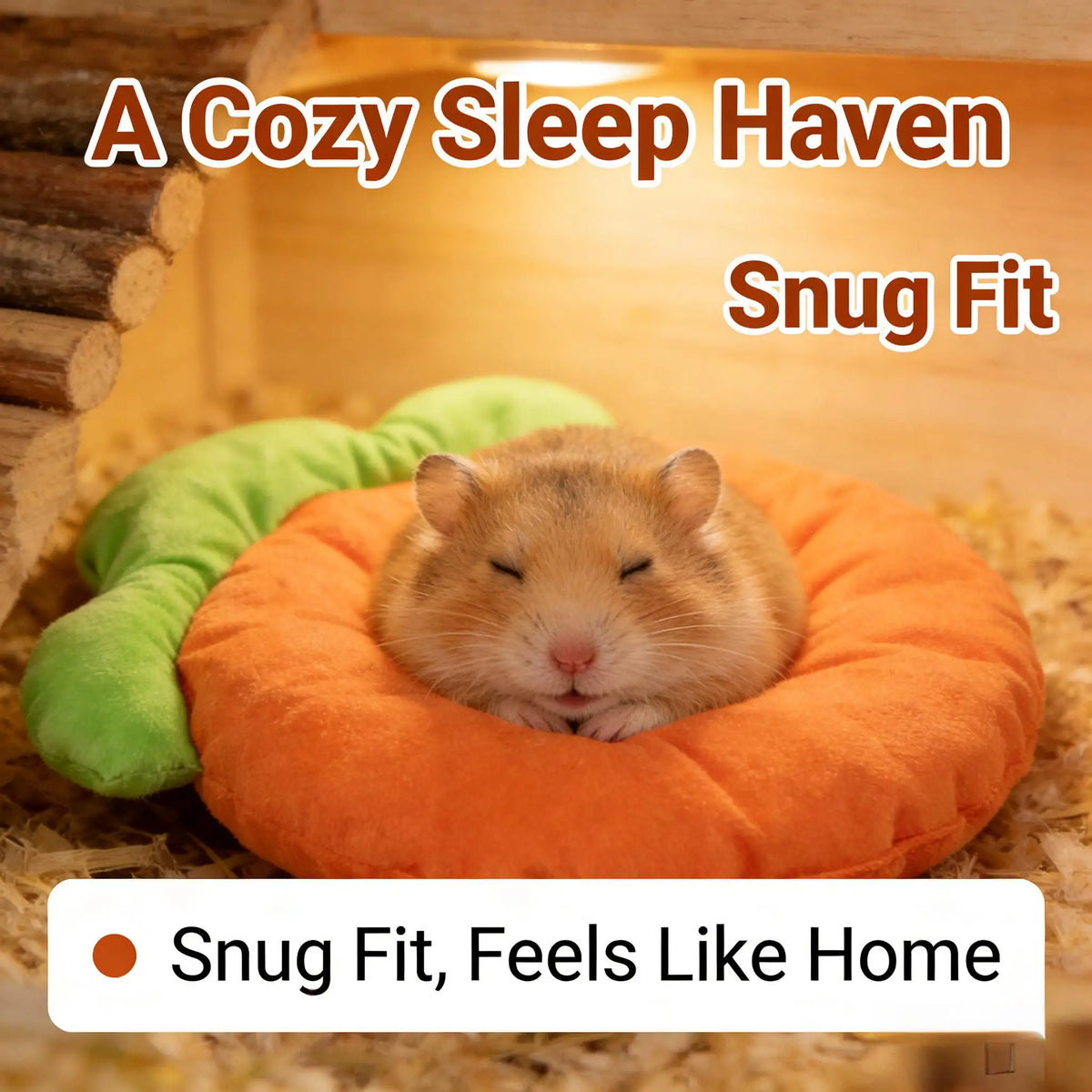 Carrot-shaped Small Bed – Guinea Pig Sofa/Cage Mat, Warm and Comfortable Bedding,Suitable for Rabbits,Guinea Pigs,and Other Pets